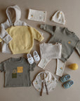 Organic Oversized Shirt - Khaki with Lemon Print
