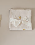Organic Muslin Swaddle Set - Pure Lemon/Khaki