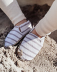 Vegan Shoes - Caramel Striped