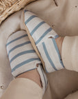Vegan Shoes - Blue Striped