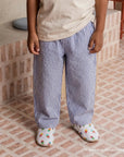 Organic Leggings - Blue Striped