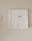 Organic Muslin Swaddle Set - Little Driver/Caramel