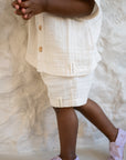 Organic Muslin Shirt - Sand