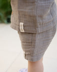 Organic Muslin Shorts - Caramel
