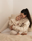 Family sweatshirt - MUM - sand