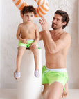 Sustainable DAD Swimshorts - Bright Green