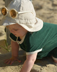 Organic Terry Onesie - Vintage Green