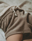 Organic Terry Shorts - Caramel