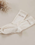 Organic Socks - MUM - Sand