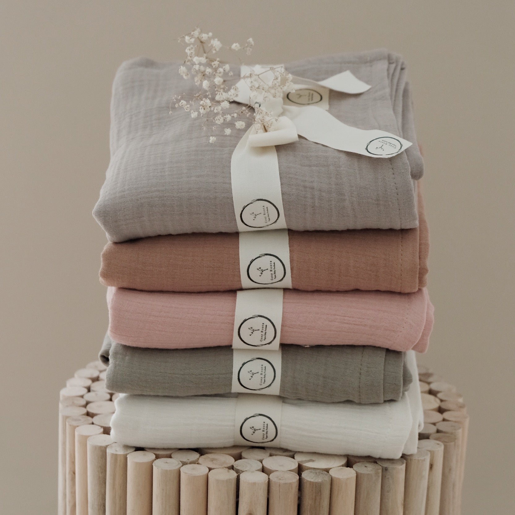 Organic Muslin swaddle cloth - XXL (120x120cm)