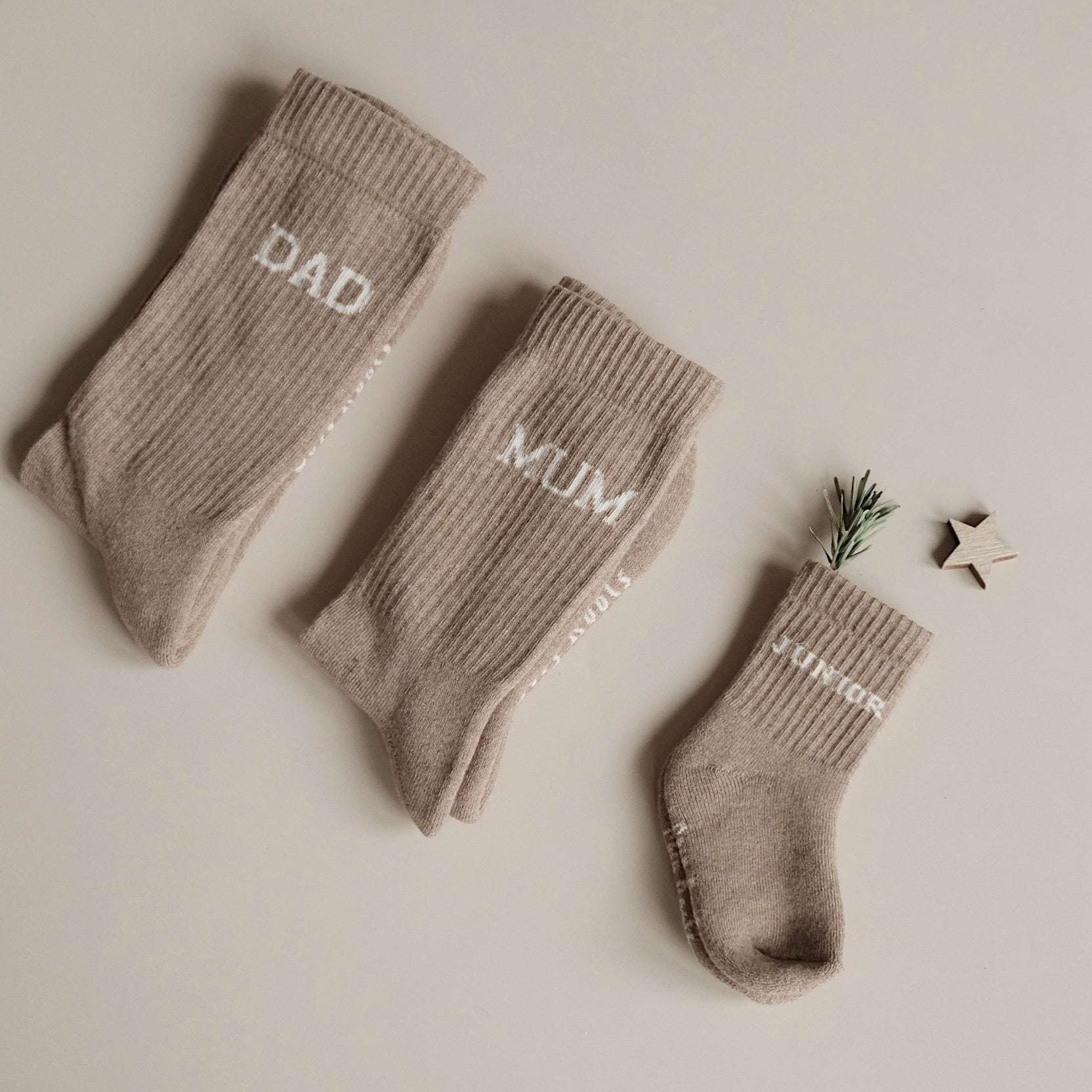 Organic Socks - MUM - Oatmilk