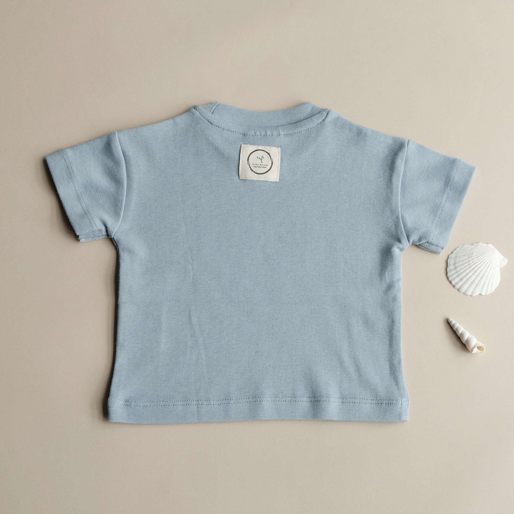 Organic Oversized Shirt - Dusty Blue