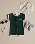 Organic Terry Onesie - Vintage Green
