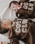Organic Family Sweatshirt - Chocolate Brown - The Cozy Club