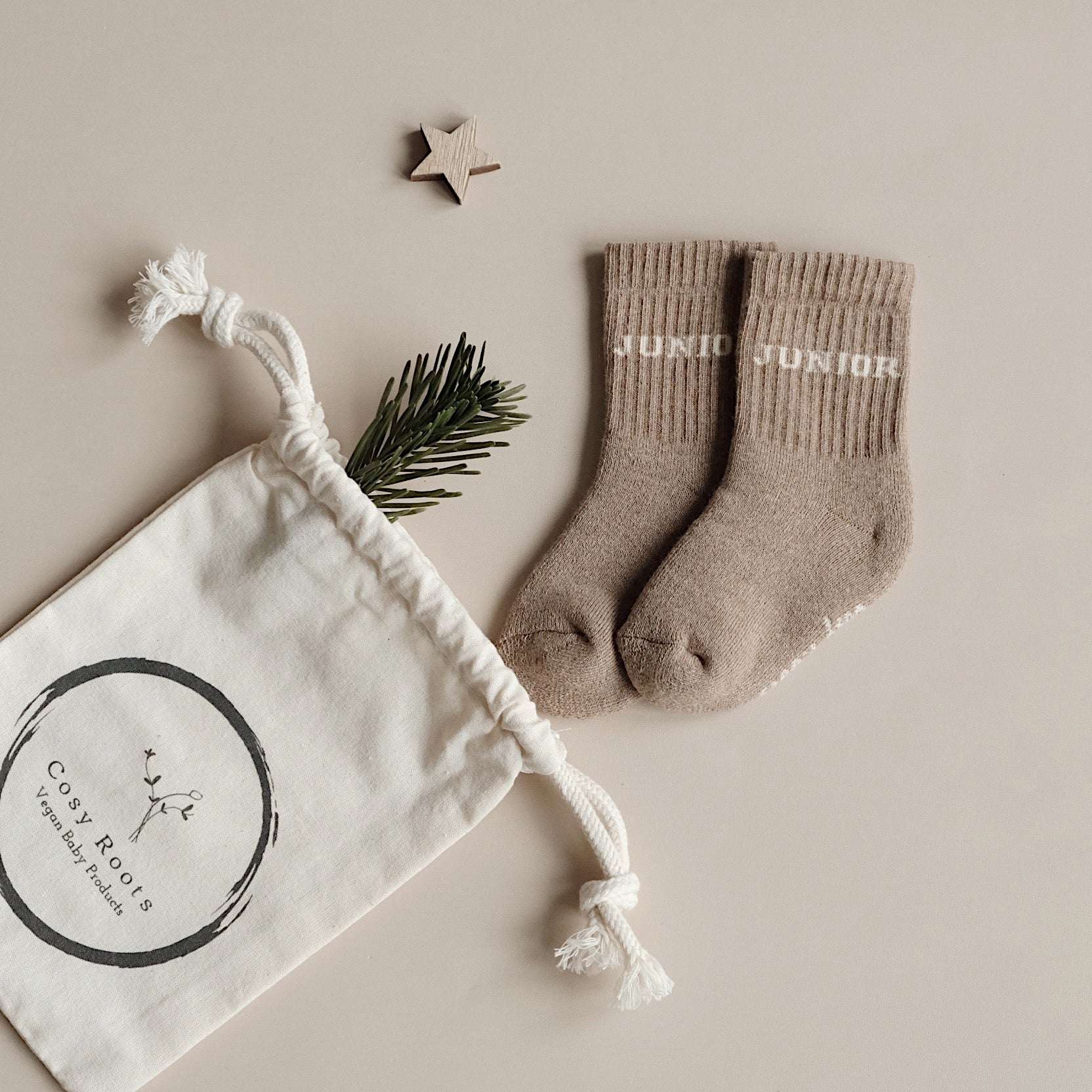 Organic Socks - JUNIOR - Oatmilk
