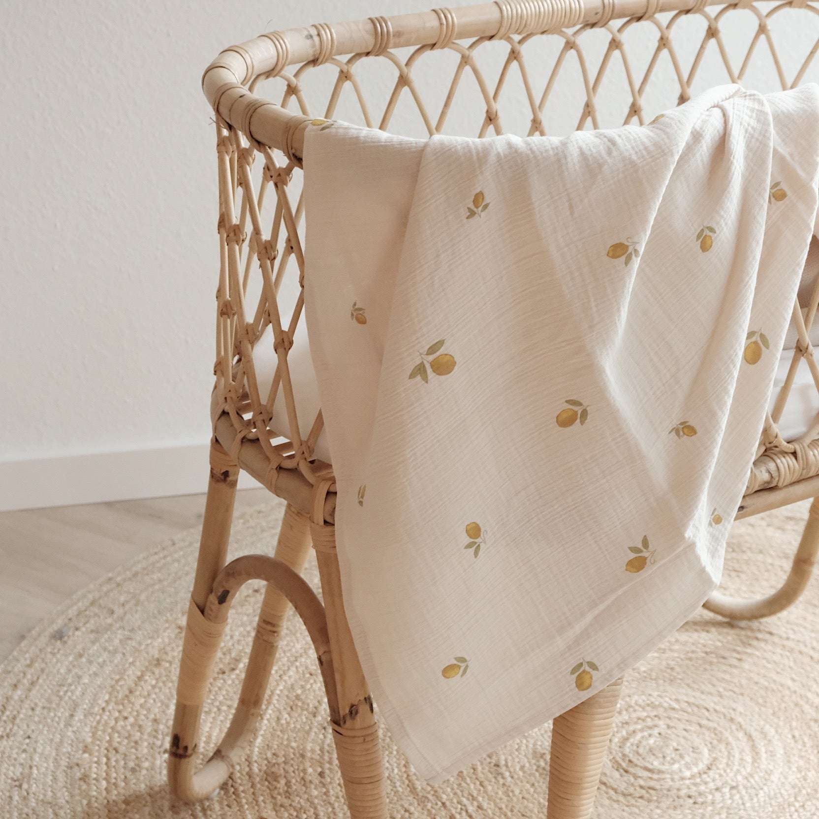 Organic Muslin Swaddle Set - Pure Lemon/Khaki