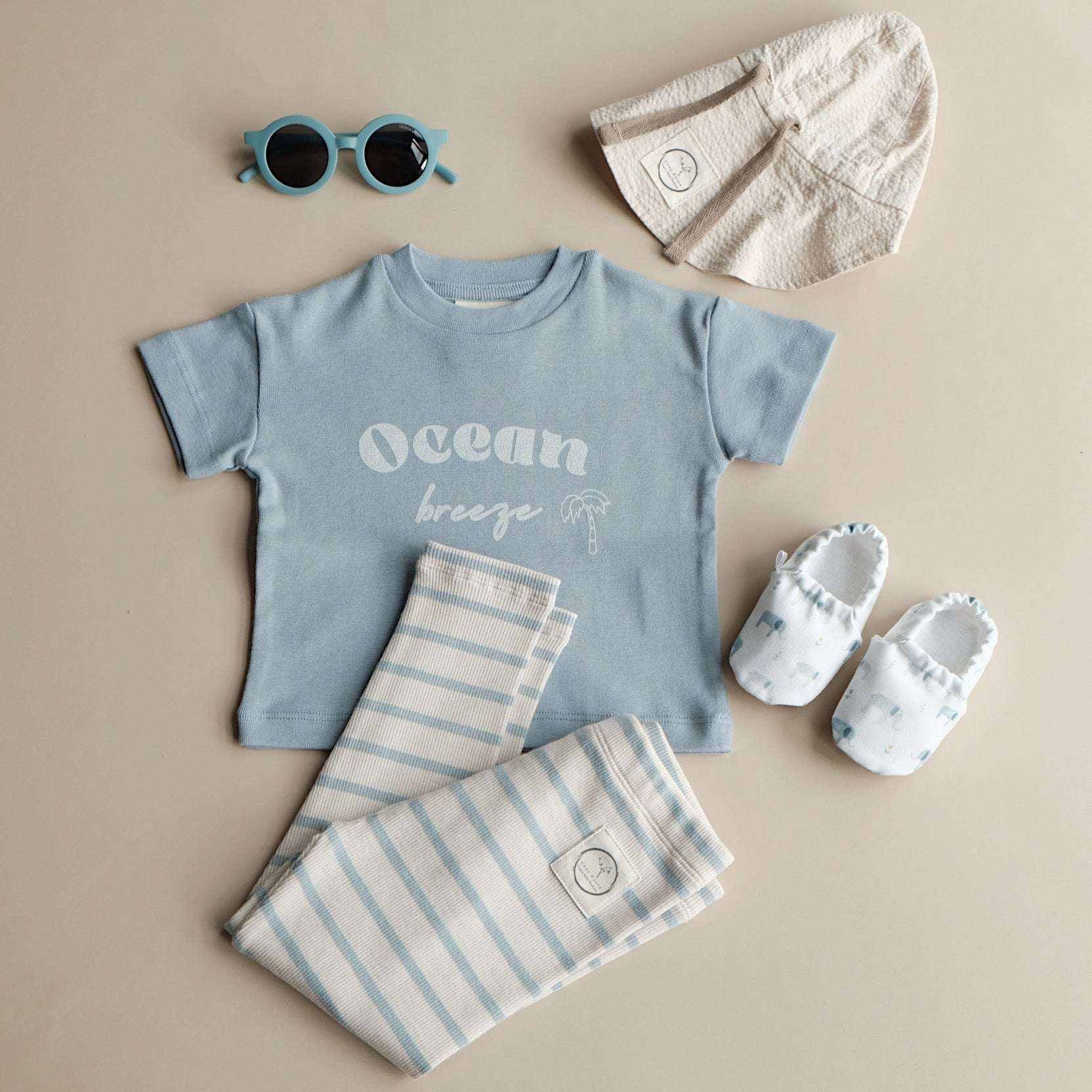 Organic Oversized Shirt - Dusty Blue