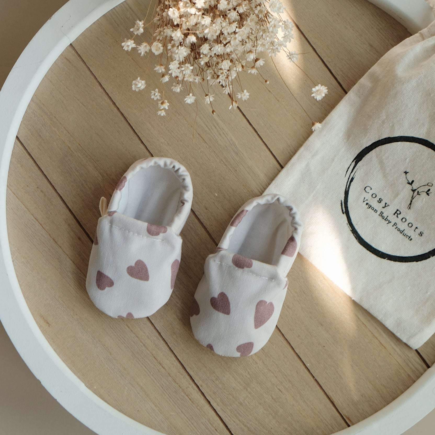 Vegan Shoes - Tiny Hearts