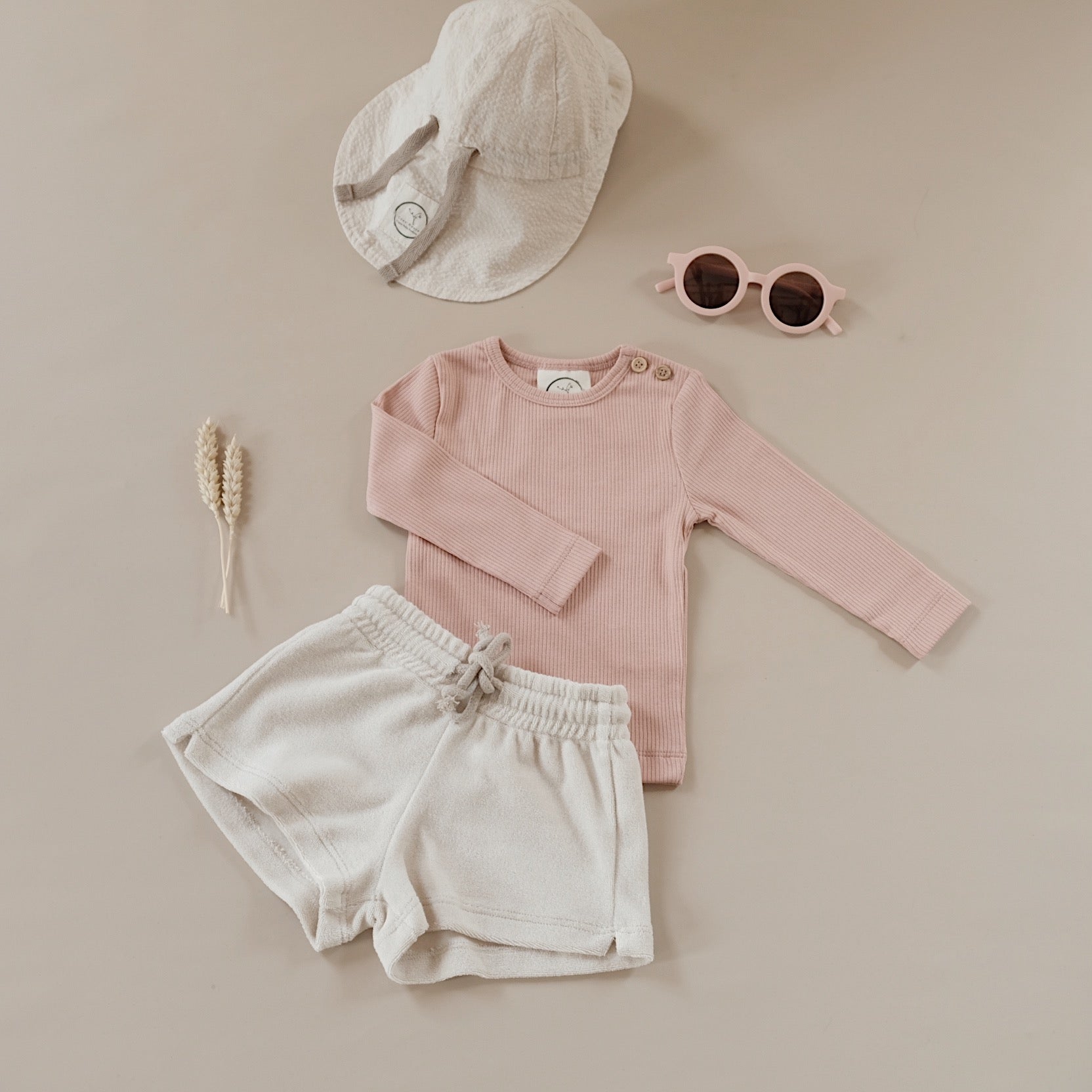 Organic Slim Longsleeve - Dusty Rose