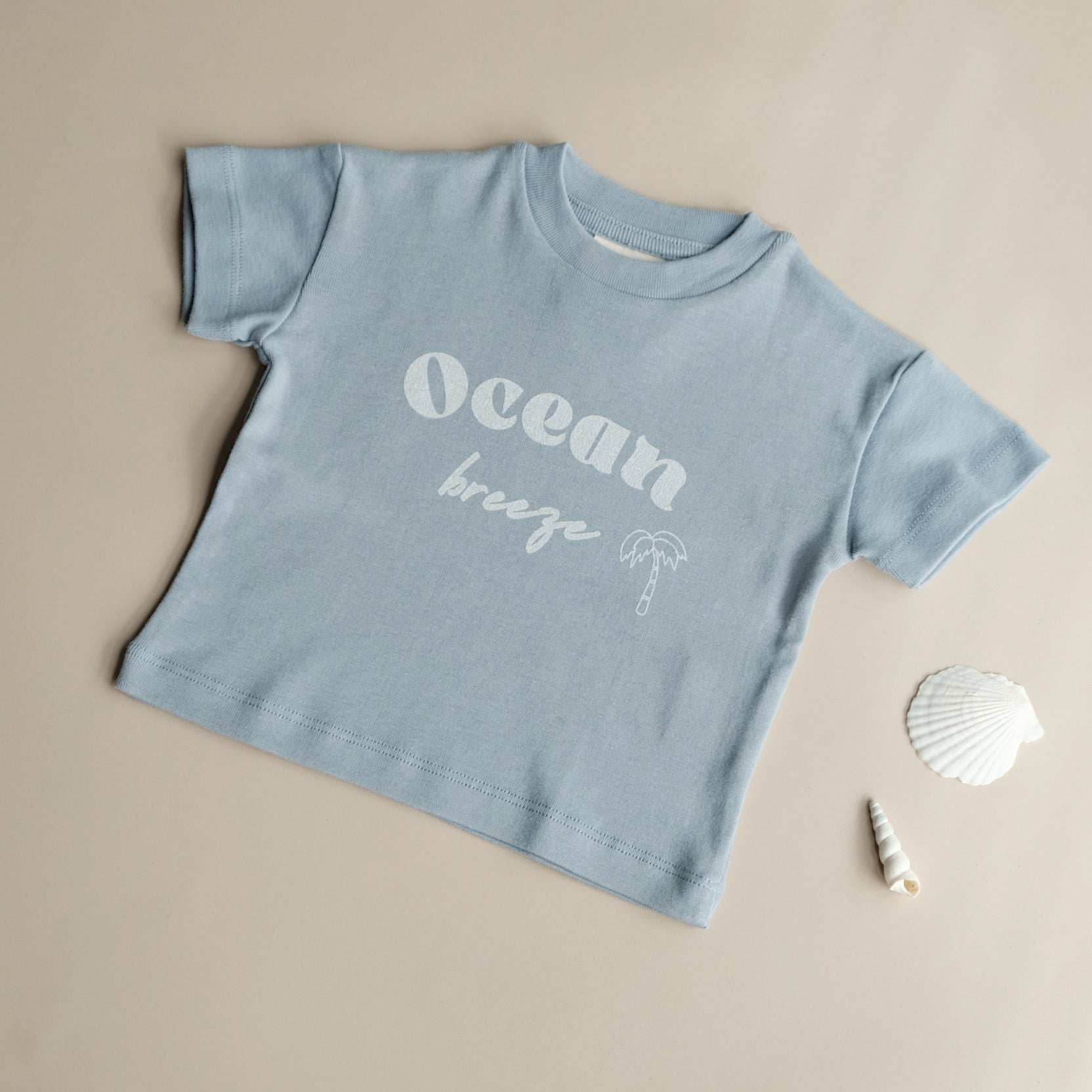 Organic Oversized Shirt - Dusty Blue