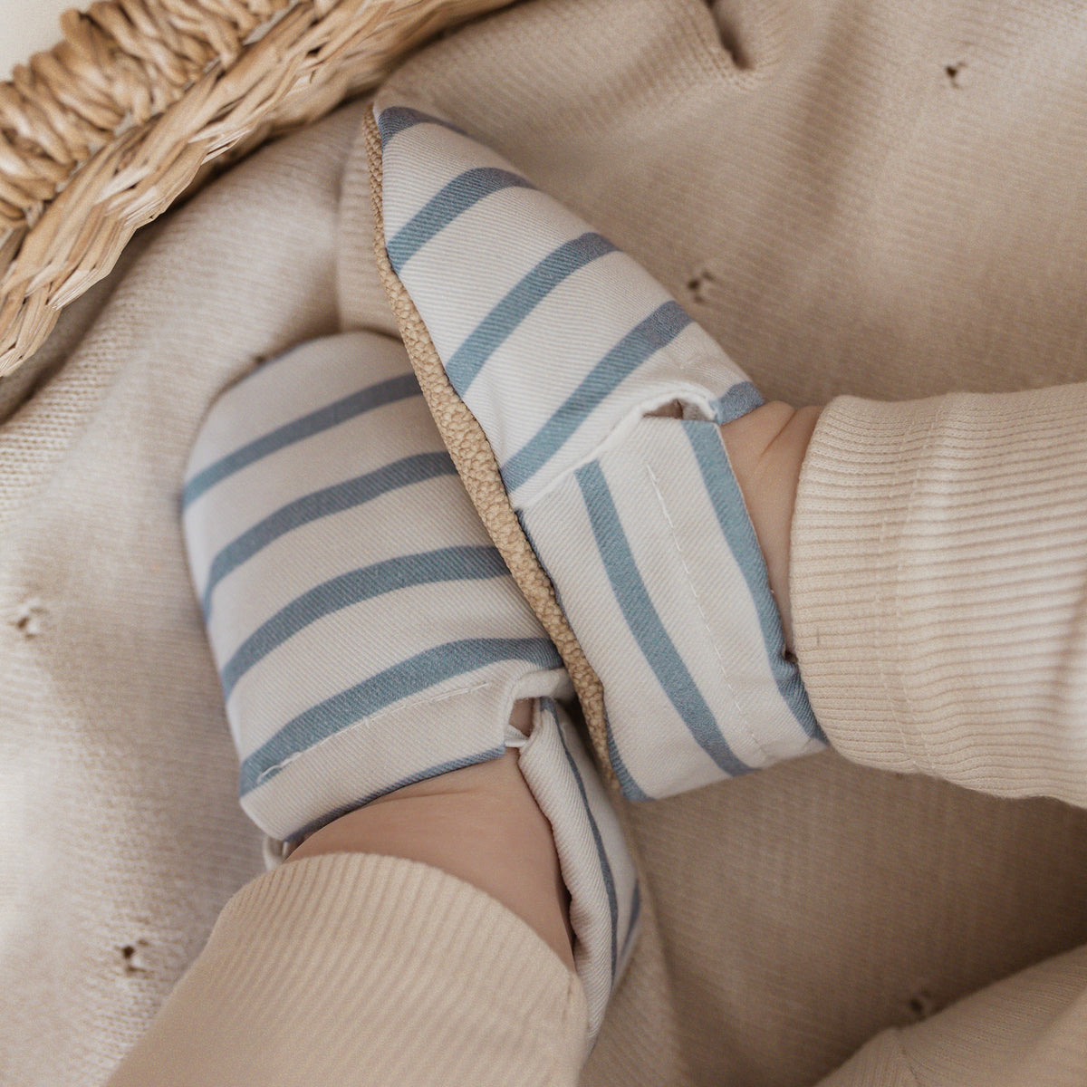 Vegan Shoes - Blue Striped