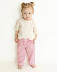 Organic Lounge Pants - Pink Striped