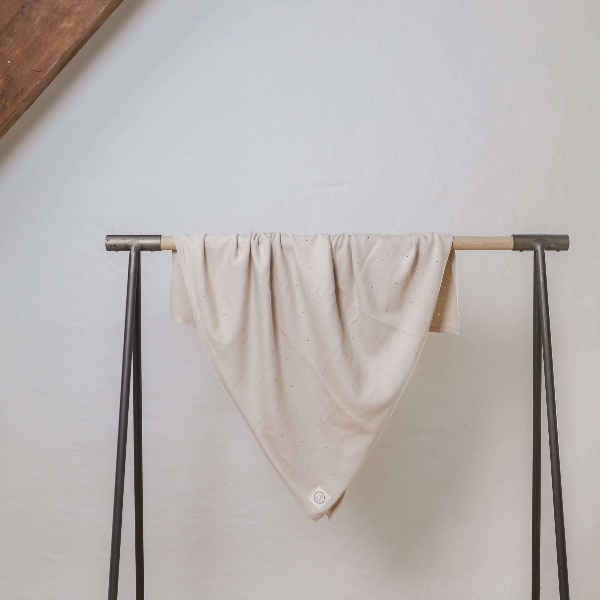 Organic Knit Blanket - Sand