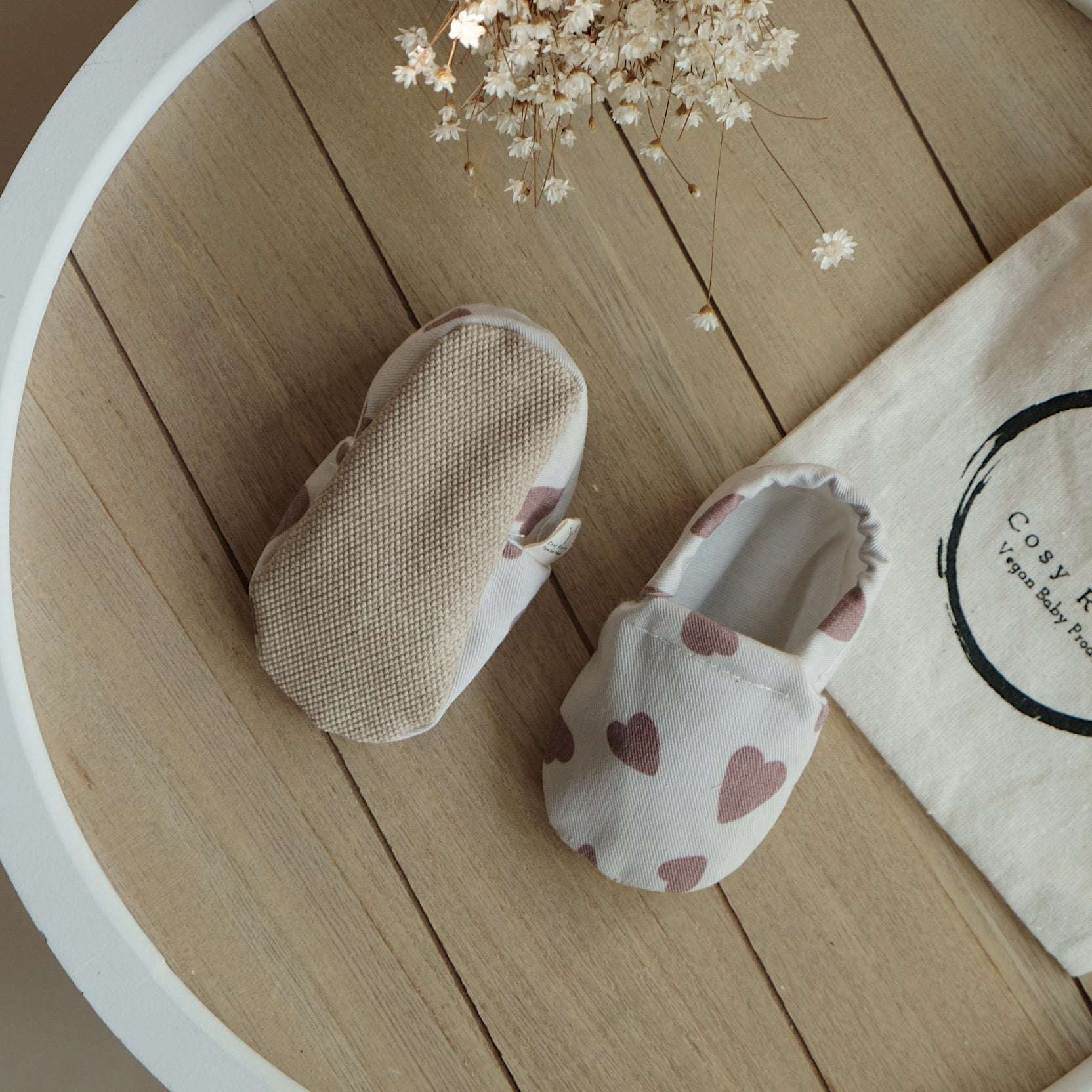 Vegan Shoes - Tiny Hearts