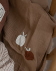 Organic Muslin Swaddle - Pure Apple - 120x120cm
