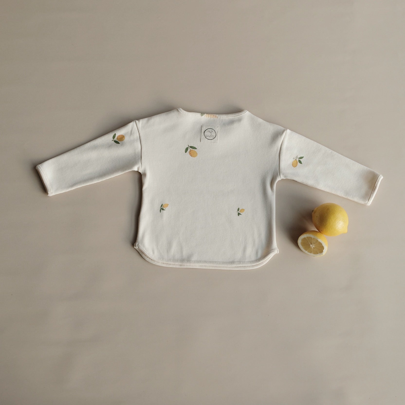 Organic Rib Sweatshirt - Pure Lemon
