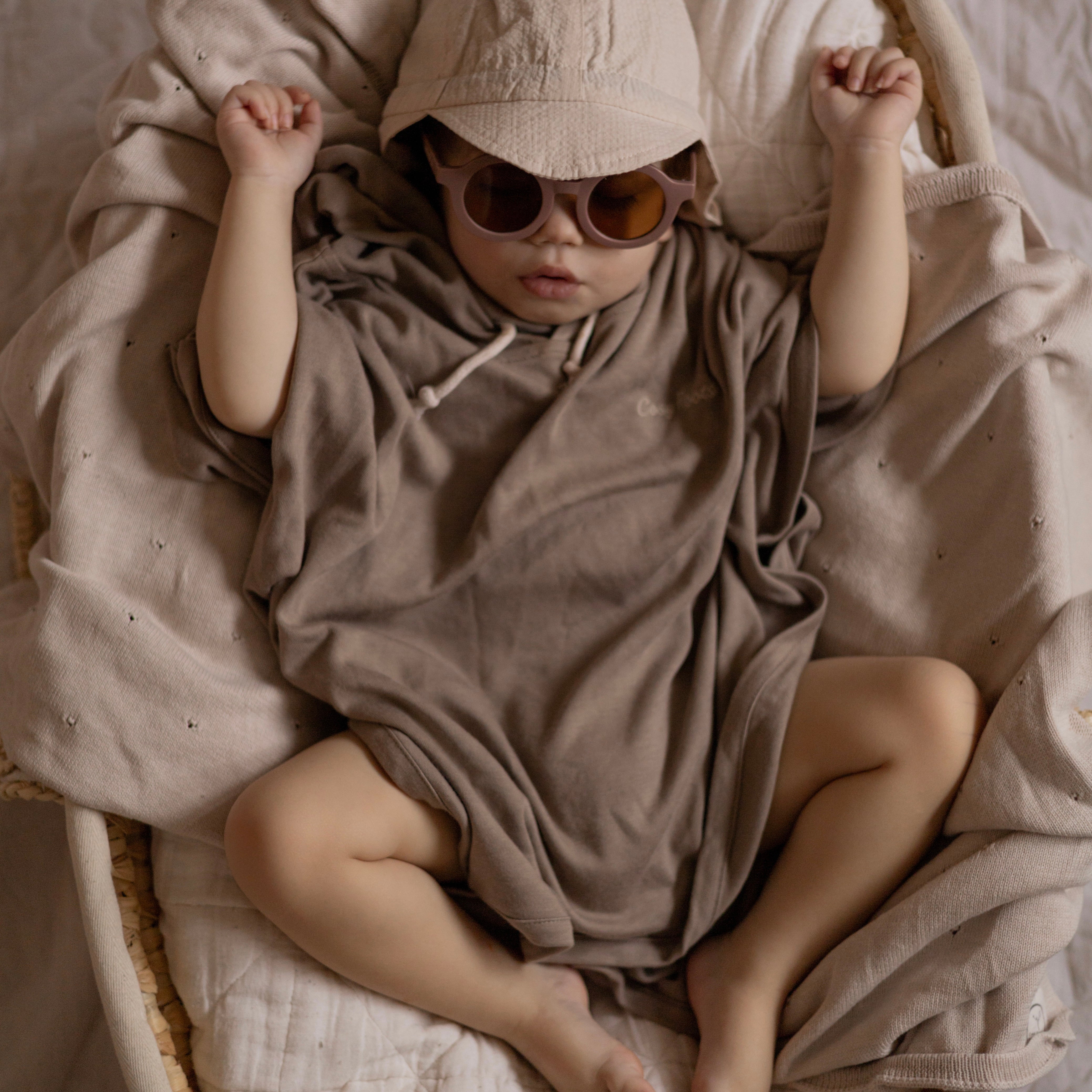 Organic UV Poncho - Caramel - UPF50+