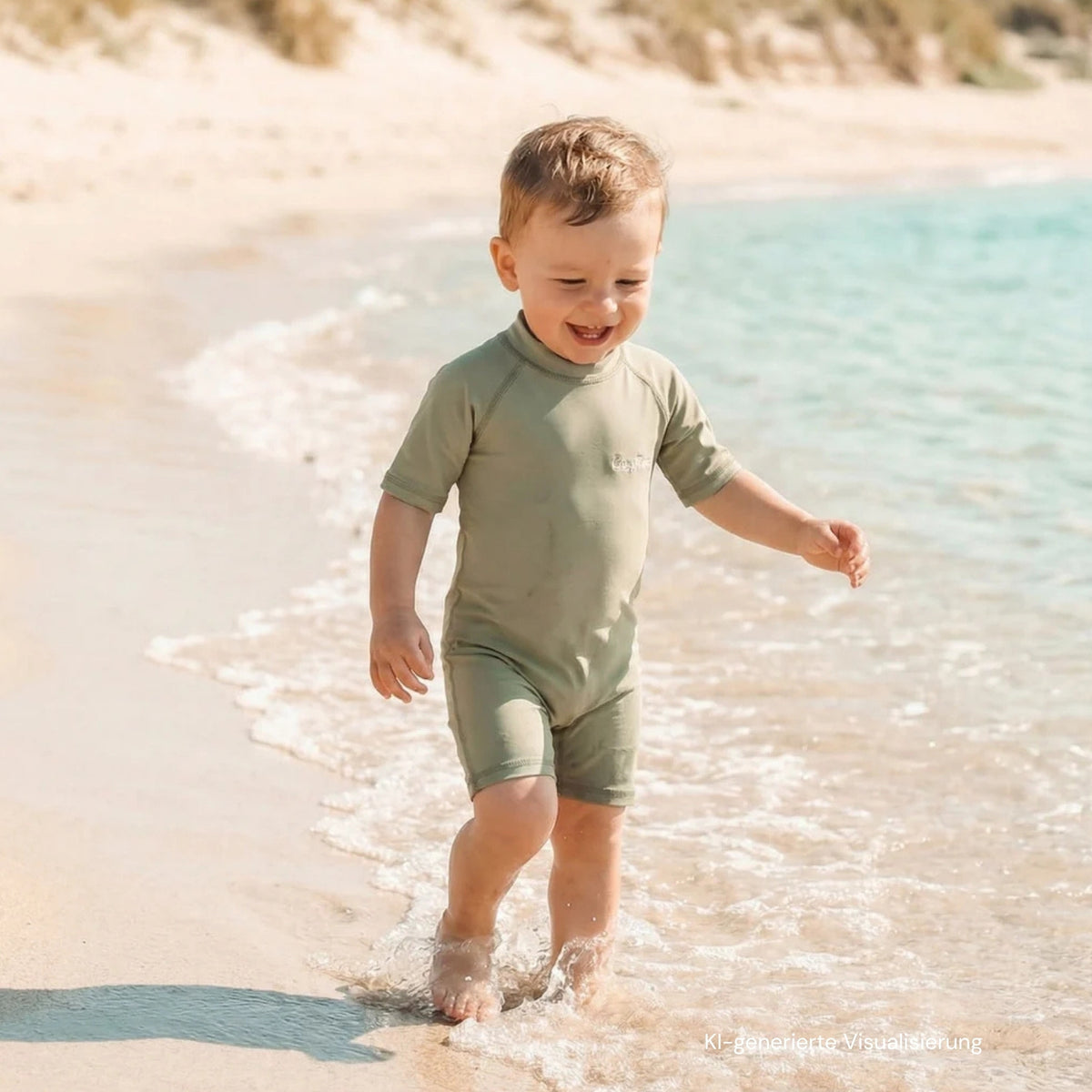 UV Romper - Khaki (UV STANDARD 801)