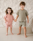 Organic Muslin T-Shirt - Dusty Rose