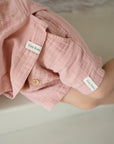 Organic Muslin T-Shirt - Dusty Rose