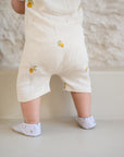 Organic Muslin Onesie - Pure Lemon