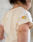 Organic Muslin Onesie - Pure Lemon