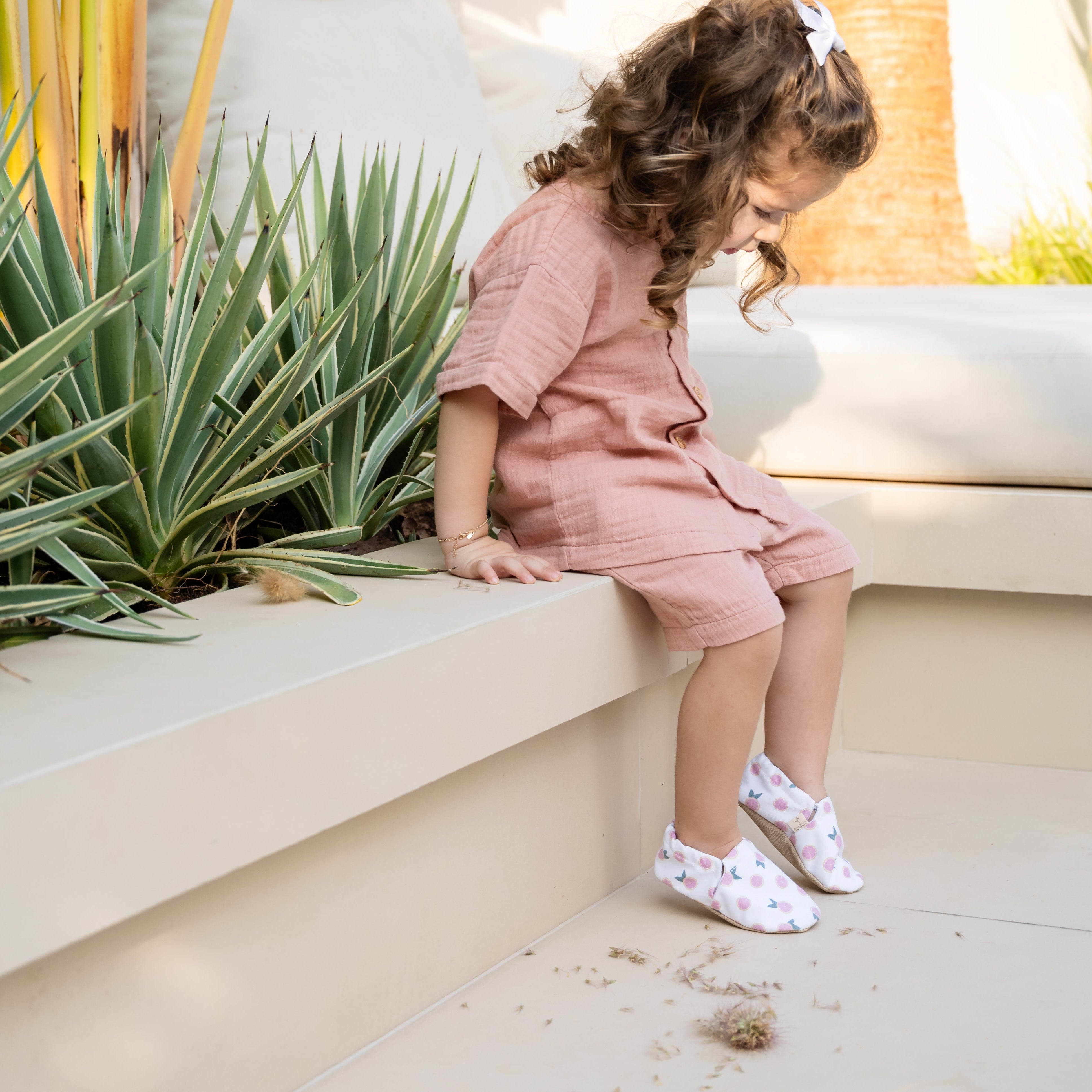 Organic Muslin Shirt - Dusty Rose