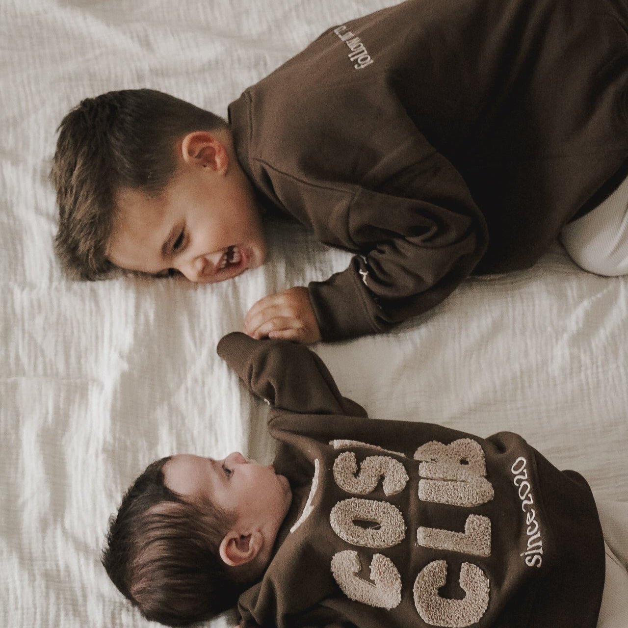 Organic Family Sweatshirt - Chocolate Brown - The Cozy Club