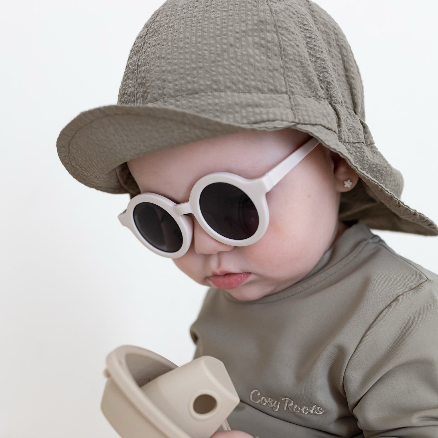 Organic Sun Hat - Khaki - UPF50+