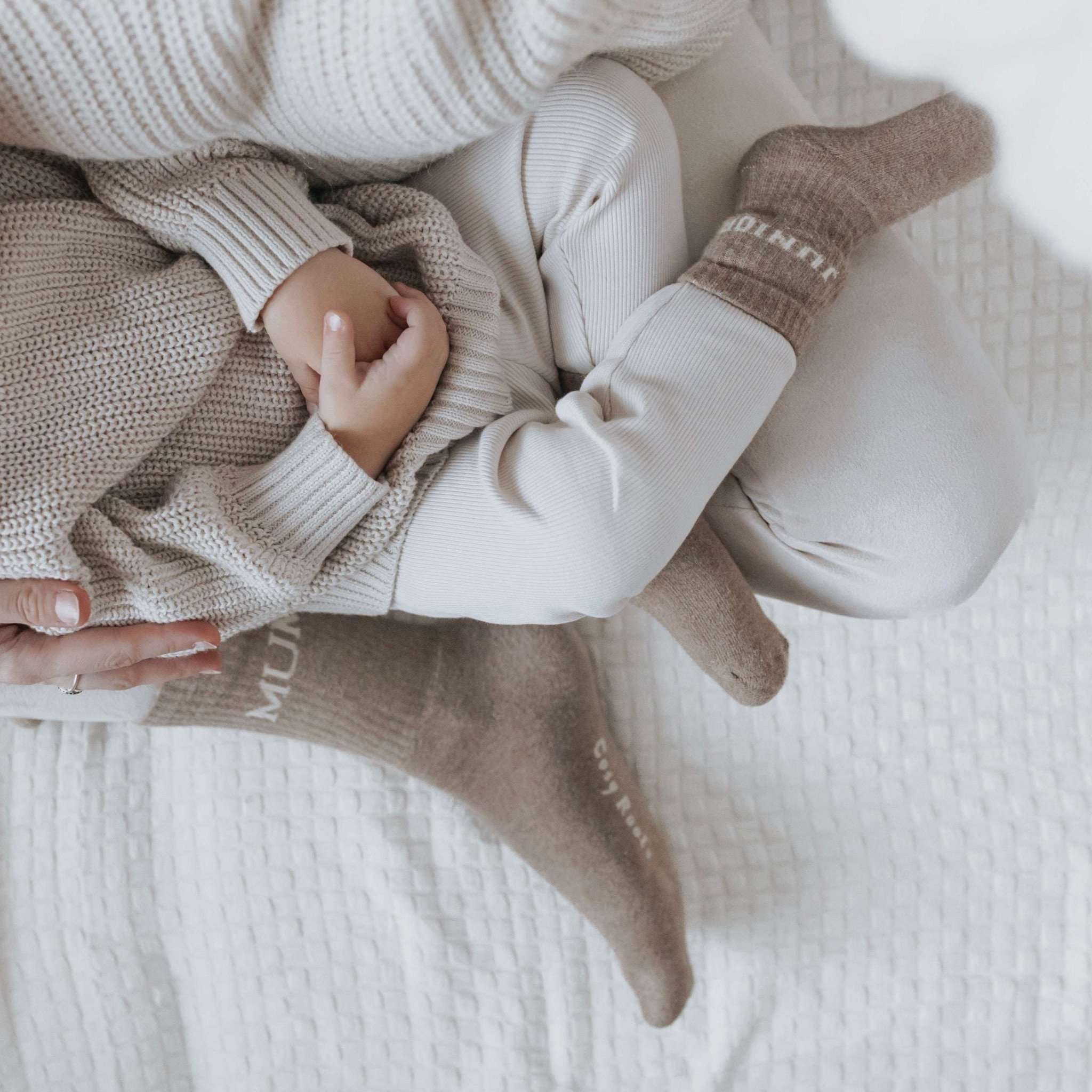 Organic Socks - MUM - Oatmilk