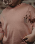Organic Oversized Shirt - Dusty Rose