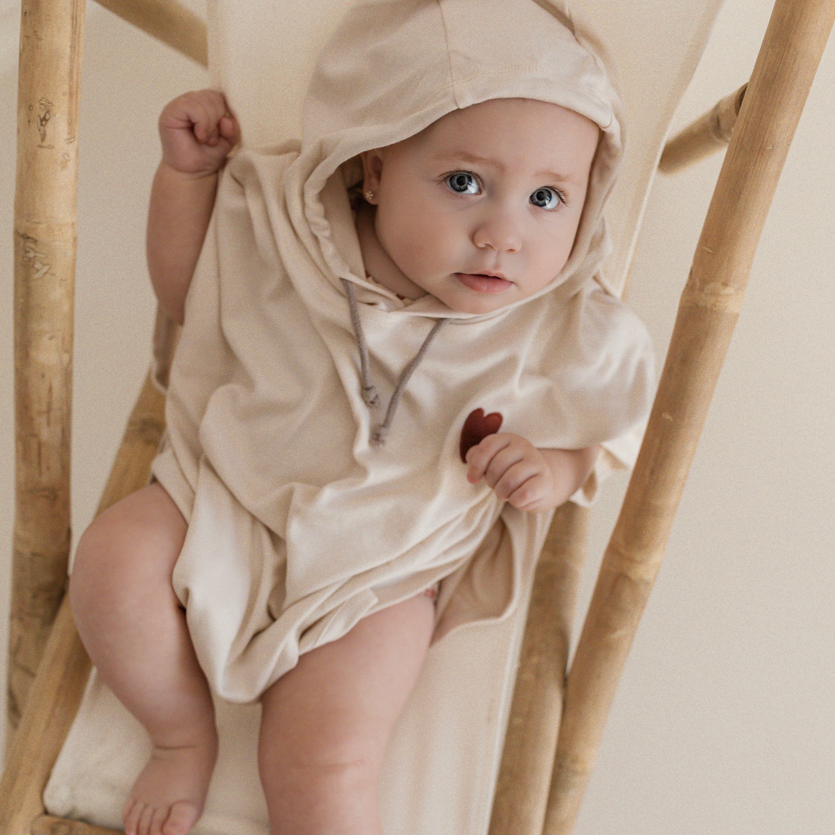 Organic UV Poncho - Sand - UPF50+