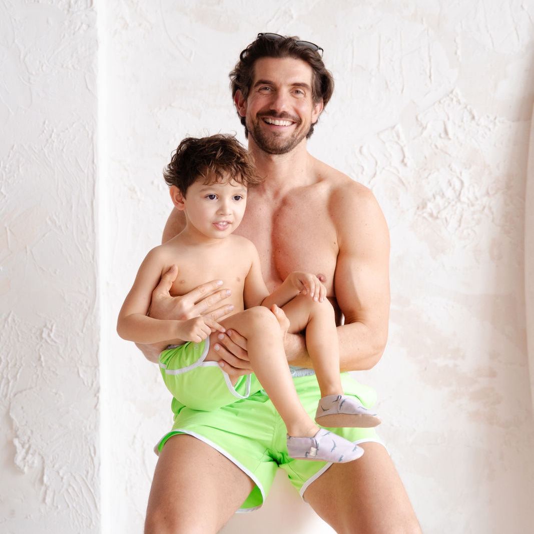 Sustainable DAD Swimshorts - Bright Green
