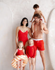 Sustainable DAD Swimshorts - Red