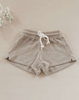 Organic Terry Shorts - Caramel