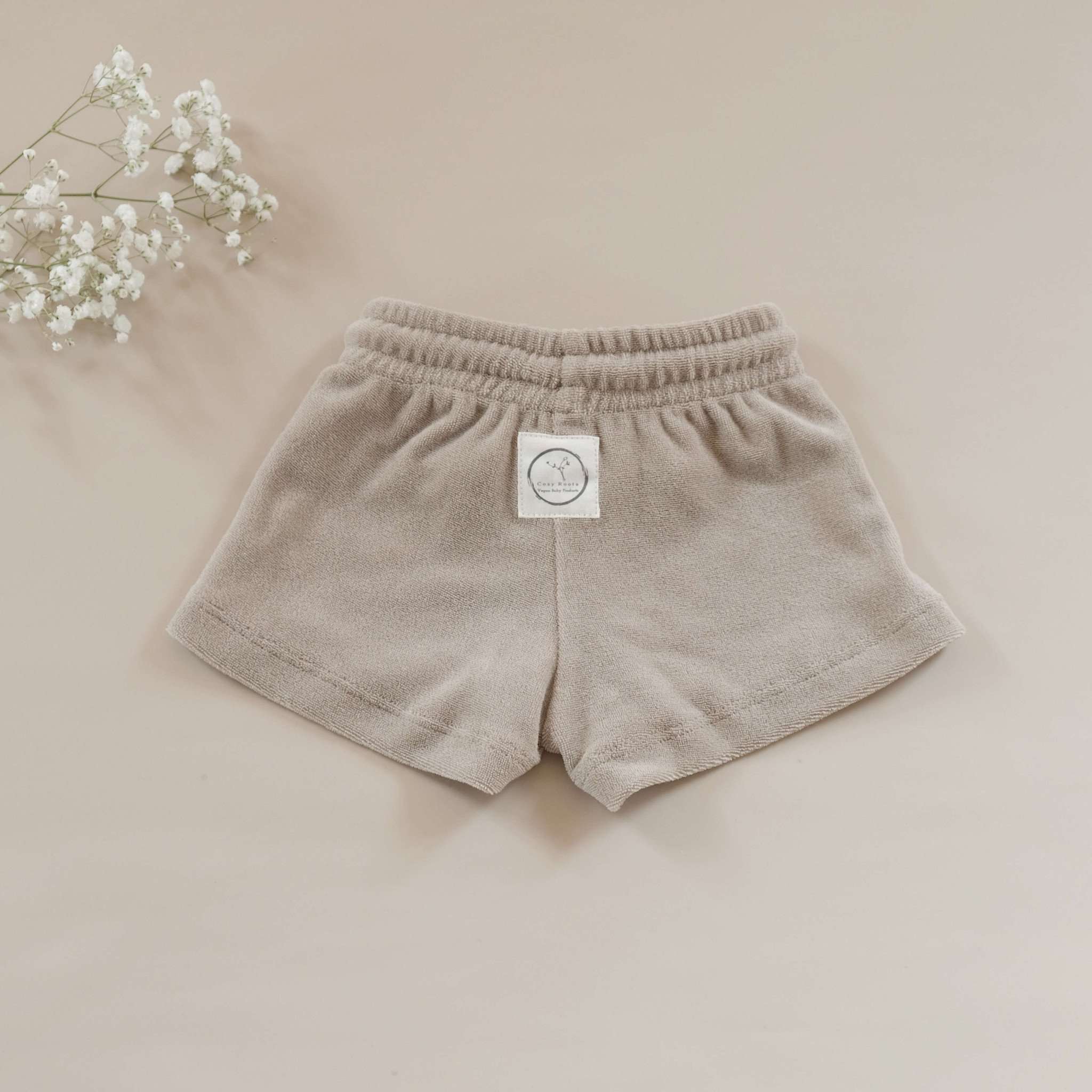 Organic Terry Shorts - Caramel