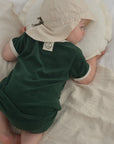 Organic Terry Onesie - Vintage Green
