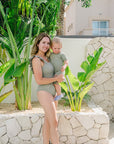 UV Romper - Khaki (UV STANDARD 801)