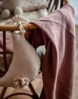 Organic Knit Blanket - Dusty Rose