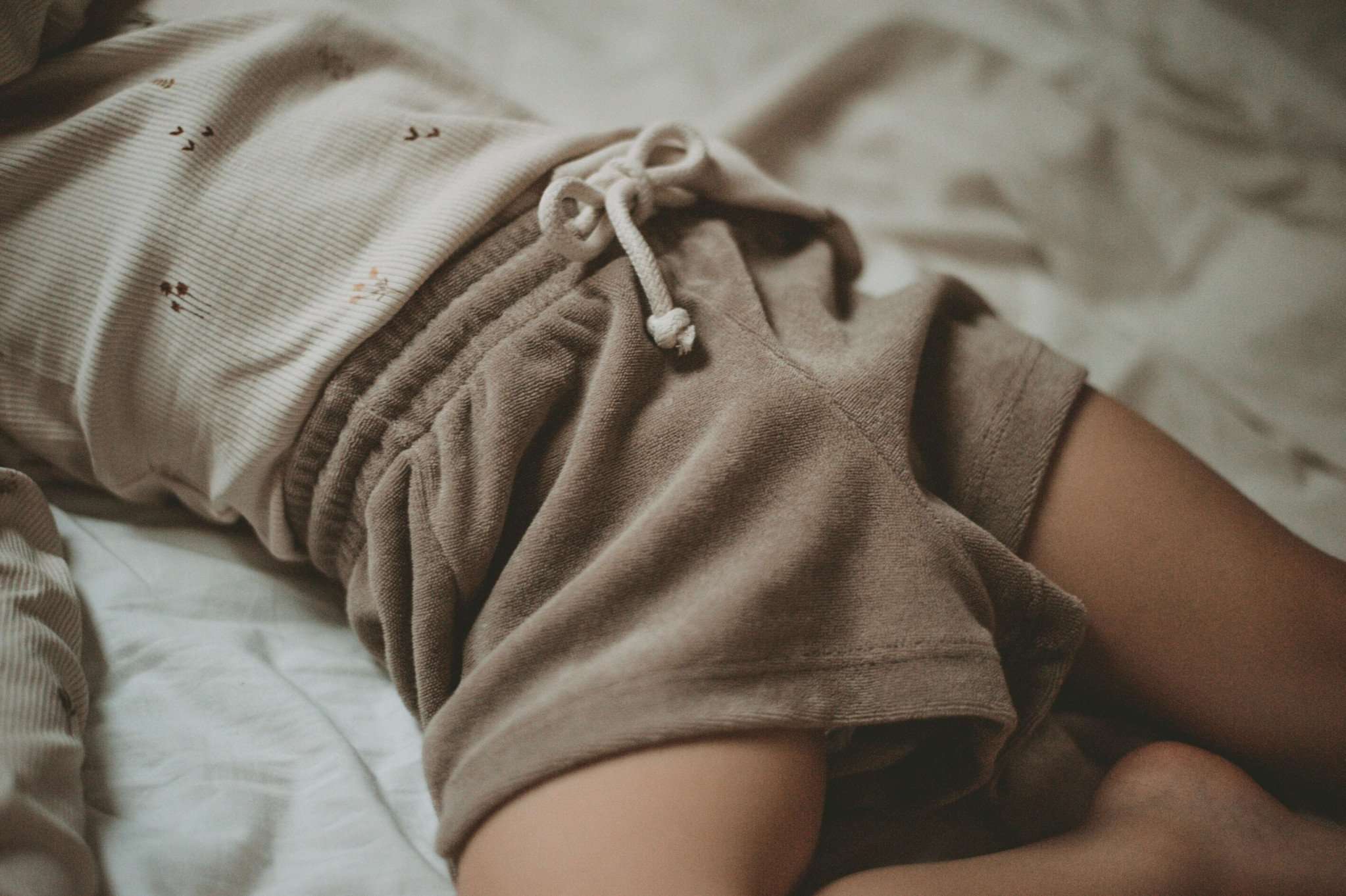 Organic Terry Shorts - Caramel